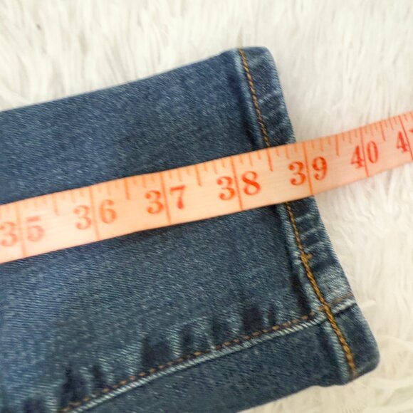 Women GAP True Skinny High Rise Denim Jeans in Dark Wash Blue Size 27 - Picture 5 of 10